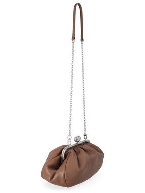 Weekend Max Mara small Pasticcino Bag in tobacco color